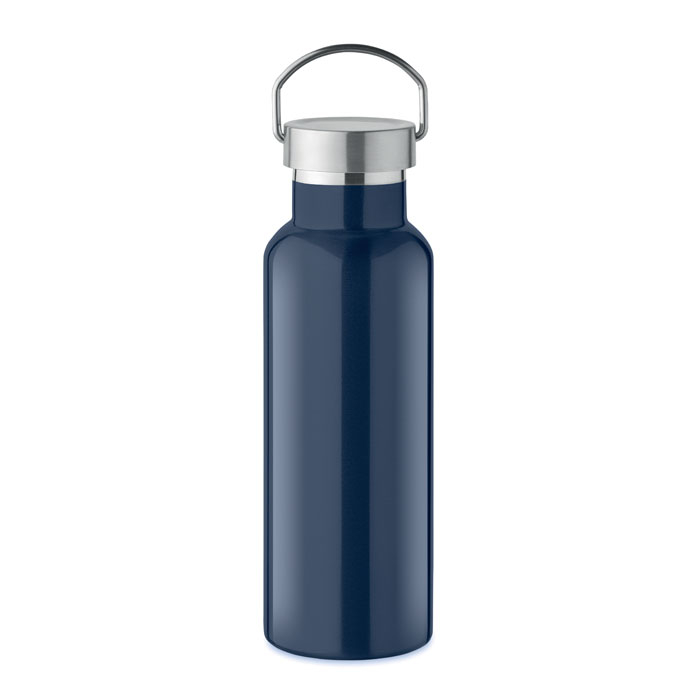 Gourde inox recyclé 500ml personnalisable FLORENCE Marine foncé
